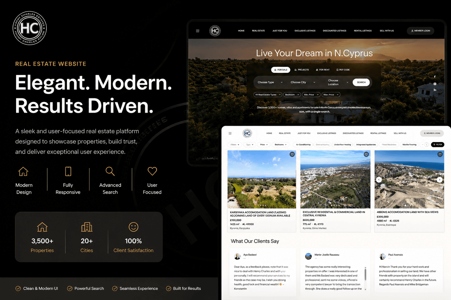 Henry real estate - Web application