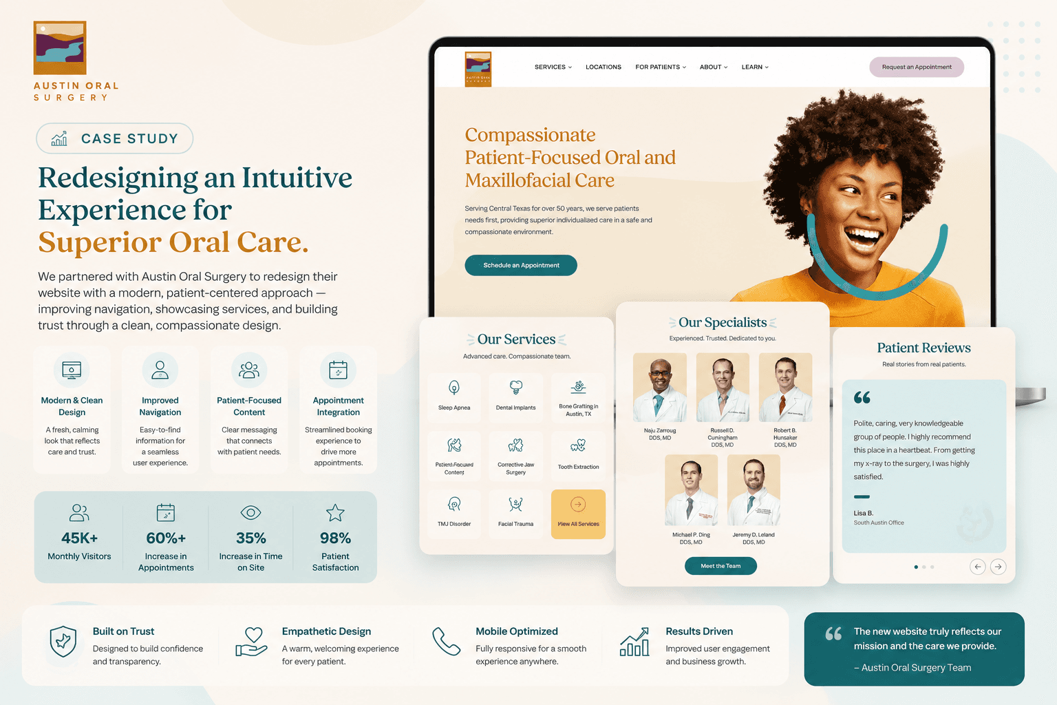 Austin oral surgery - Wordpress based